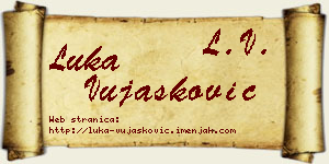 Luka Vujašković vizit kartica